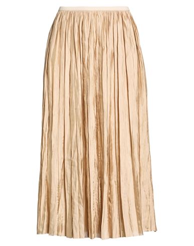 Roberto Collina Woman Midi Skirt Gold Size S Polyester