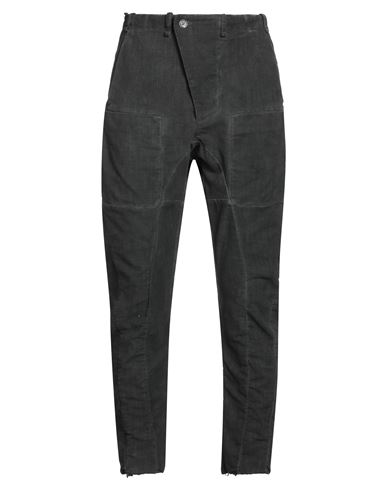 Masnada Man Pants Charcoal Size 32 Cotton, Elastane In Black