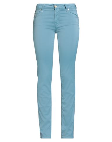 Jacob Cohёn Woman Pants Sky Blue Size 28 Viscose, Cotton, Elastane In Burgundy
