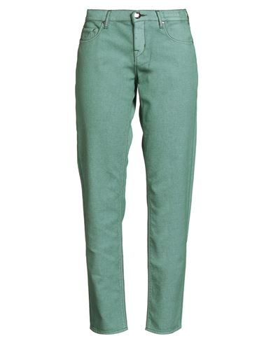 Jacob Cohёn Woman Pants Green Size 27 Cotton, Resin, Elastane In Multi