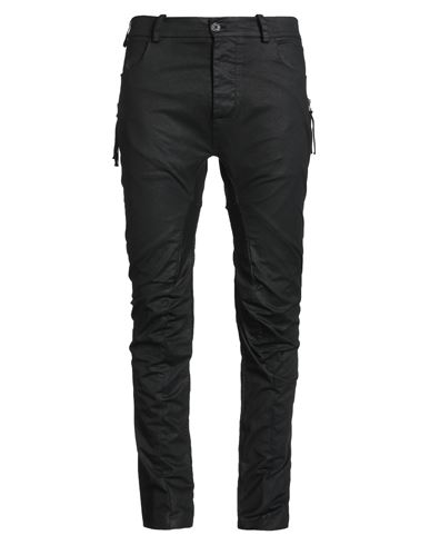 Masnada Man Pants Black Size 36 Cotton, Elastane In Black