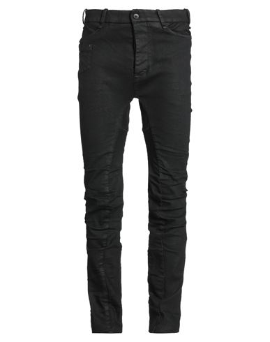 Masnada Man Jeans Black Size 34 Cotton, Elastane In Multi