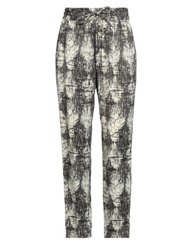 Aspesi Drawstring-waist Patterned Trousers In Multi