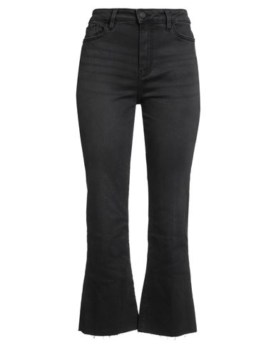 Frame Woman Jeans Charcoal Size 29 Cotton, Modal, Polyester, Elastane In Black