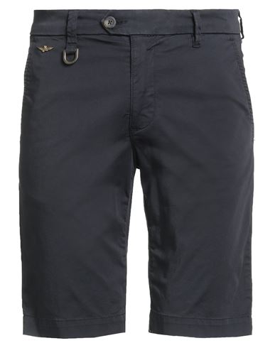 Aeronautica Militare Man Shorts & Bermuda Shorts Midnight Blue Size 28 Cotton, Elastane In Black