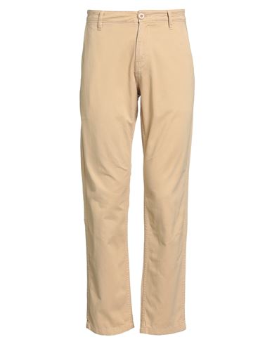 Guess Man Pants Sand Size 30w-30l Cotton In Multi