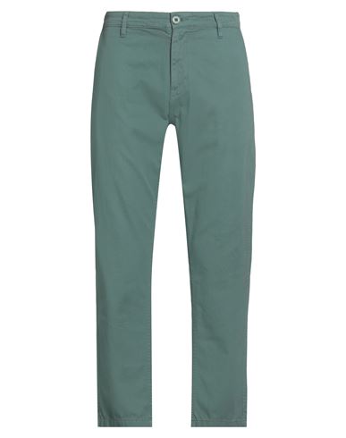 Guess Man Pants Emerald Green Size 33w-30l Cotton In Blue