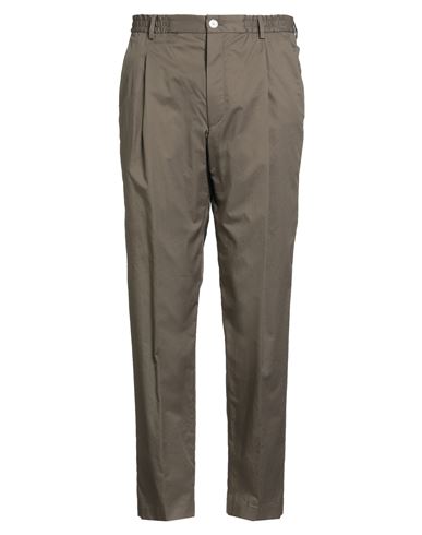 Baldessarini Man Pants Dark Green Size 40 Cotton, Elastane In Green