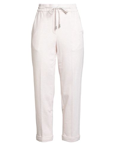 Peserico Woman Pants Ivory Size 10 Cotton, Elastane In White
