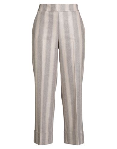 Peserico Woman Pants Beige Size 6 Virgin Wool, Polyamide, Polyester, Elastane In Gray