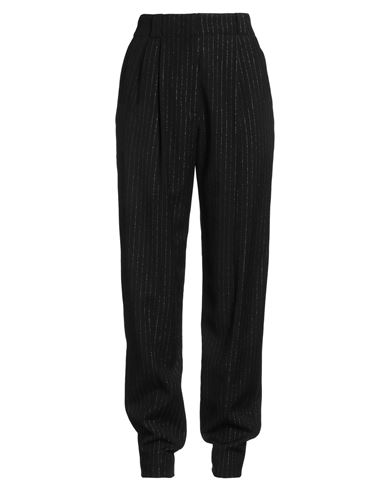 Alessandra Rich Woman Pants Black Size 6 Virgin Wool, Polyamide, Polyester In Black