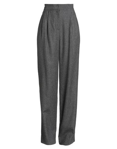 Erdem Woman Pants Black Size 4 Wool, Polyester, Acrylic, Silk, Elastane In Gray
