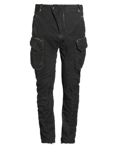Masnada Man Pants Black Size 42 Cotton, Elastane In Black