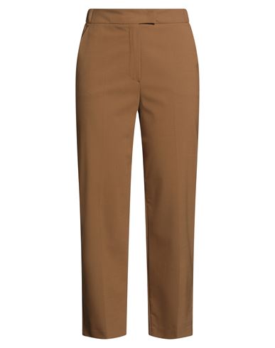 Beatrice B Beatrice .b Woman Pants Camel Size 6 Polyester, Viscose, Elastane In Brown