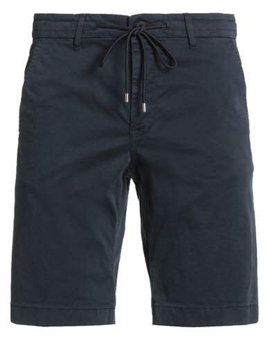 Baldessarini Man Shorts & Bermuda Shorts Midnight Blue Size 32 Cotton, Elastane In Blue