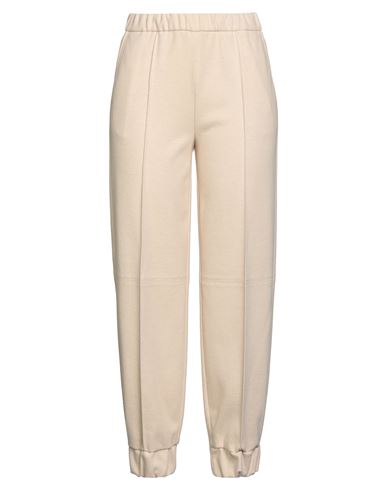 Beatrice B Beatrice .b Woman Pants Cream Size 6 Polyester, Cotton, Elastane In Neutral