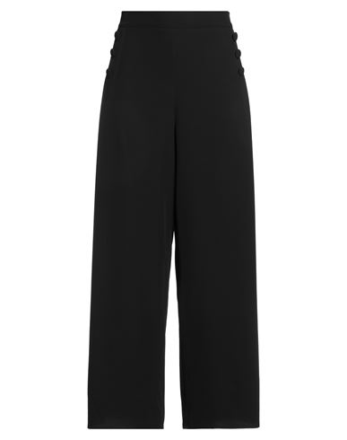 Giulia Valli Woman Pants Black Size 16 Polyester, Elastane In Black