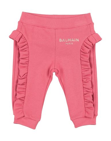 Balmain Babies'  Newborn Girl Pants Antique Rose Size 3 Cotton In Pink