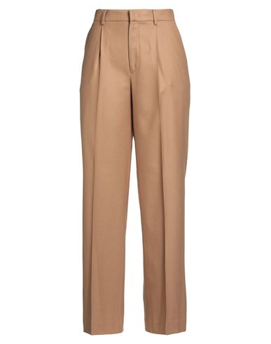 Pt Torino Woman Pants Camel Size 10 Virgin Wool, Elastane In Brown