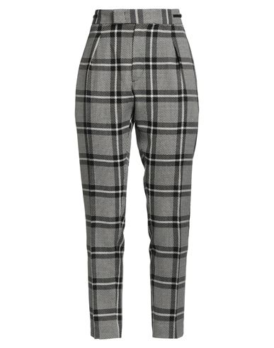 Pt Torino Woman Pants Black Size 4 Virgin Wool, Acrylic In Gray
