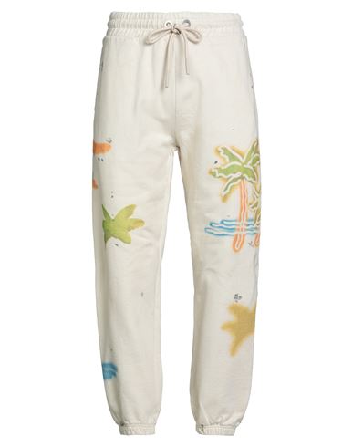 Palm Angels Man Pants Beige Size L Cotton, Polyester In Neutral
