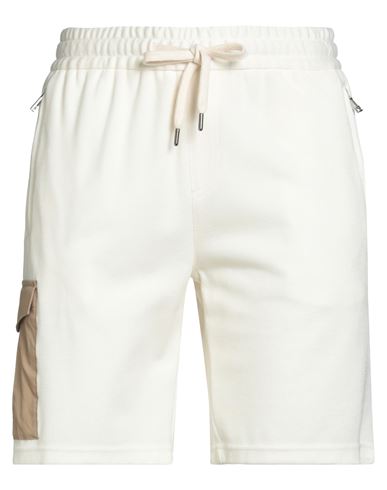 Windsor . Man Shorts & Bermuda Shorts Ivory Size M Polyester, Polyacrylic, Wool, Cotton In Neutral