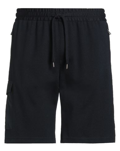 Windsor . Man Shorts & Bermuda Shorts Midnight Blue Size Xl Polyester, Polyacrylic, Wool, Cotton In Black