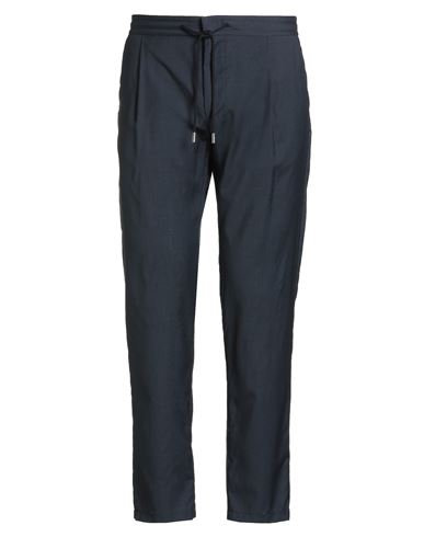 Windsor . Man Pants Midnight Blue Size 34 Virgin Wool In Blue