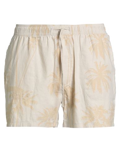 Solid ! Man Shorts & Bermuda Shorts Beige Size Xl Linen, Viscose In Neutral