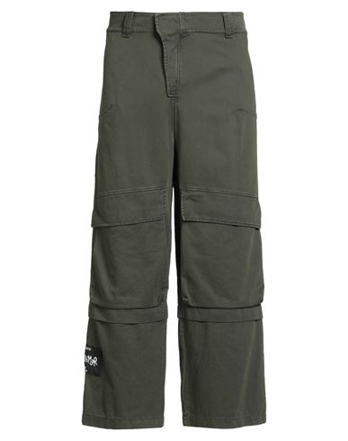 Disclaimer Man Pants Military Green Size Xl Cotton In Green