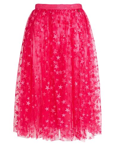 Elisabetta Franchi Woman Midi Skirt Fuchsia Size 4 Polyamide, Polyester In Pink