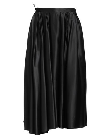 Elisabetta Franchi Woman Midi Skirt Black Size 10 Viscose In Black