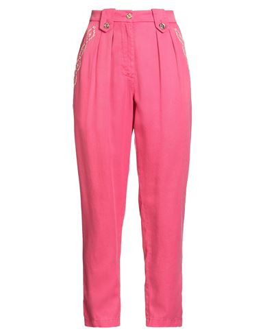 Elisabetta Franchi Woman Pants Fuchsia Size 26 Lyocell, Polyester In Neutral