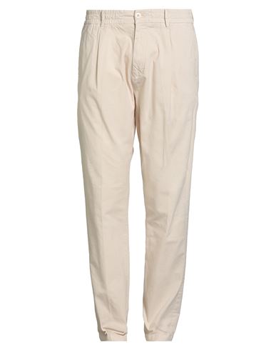 Guess Man Pants Beige Size 34w-32l Cotton, Elastane In Neutral