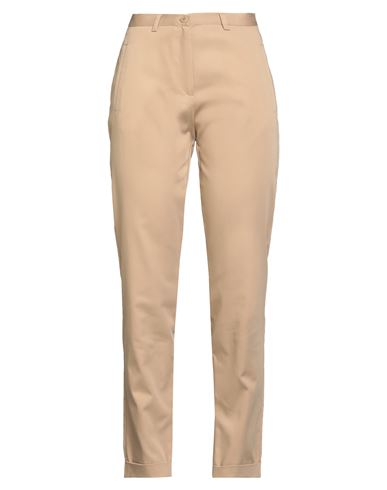 Caractere Caractère Woman Pants Sand Size 4 Cotton, Polyester, Elastane In Neutral