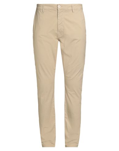 Guess Man Pants Sand Size 32w-30l Cotton, Elastane In Neutral