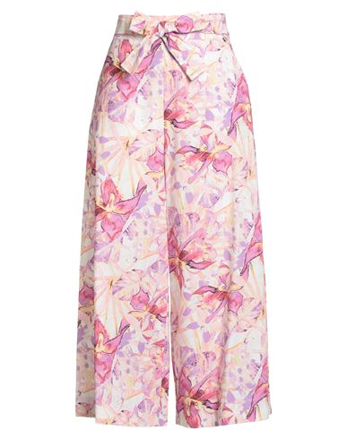 Liu •jo Better Woman Pants Lilac Size 6 Cotton In Purple