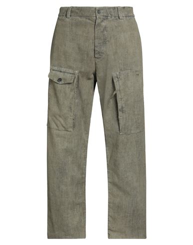 Masnada Man Pants Sage Green Size 32 Cotton, Elastane In Green