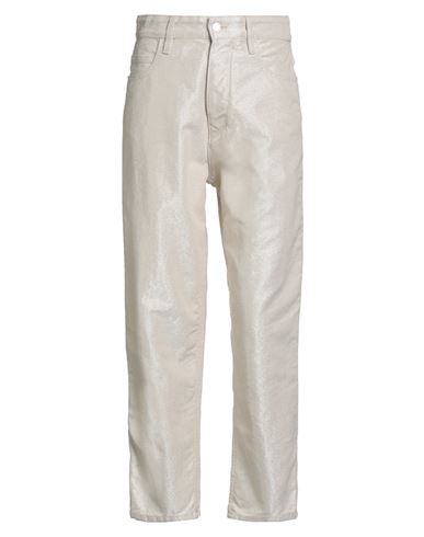 Cycle Woman Pants Platinum Size 28 Cotton, Viscose, Polyester In Neutral
