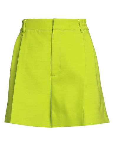 Valentino Garavani Woman Shorts & Bermuda Shorts Light Green Size 10 Wool, Silk, Elastane In Green