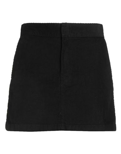 Dickies Woman Mini Skirt Black Size 30 Cotton, Elastane In Black