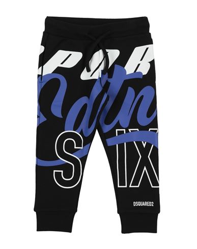 Dsquared2 Toddler Boy Pants Black Size 4 Cotton In Black