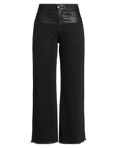 Relish Jeans Woman Jeans Black Size 27 Cotton, Polyurethane, Polyester In Black