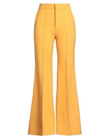 Kwaidan Editions Woman Pants Marigold Size 6 Polyester, Virgin Wool, Elastane, Polyamide In Orange