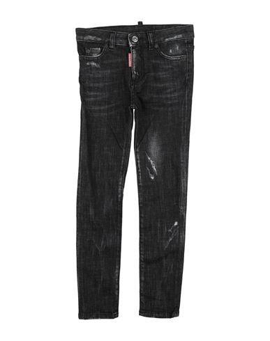 Dsquared2 Toddler Boy Jeans Black Size 4 Cotton, Elastane In Black