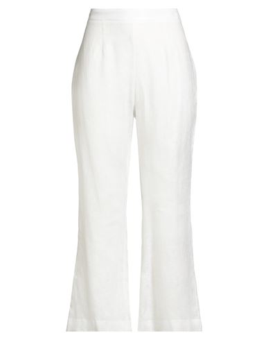 Ermanno Scervino Woman Pants White Size 8 Linen In White
