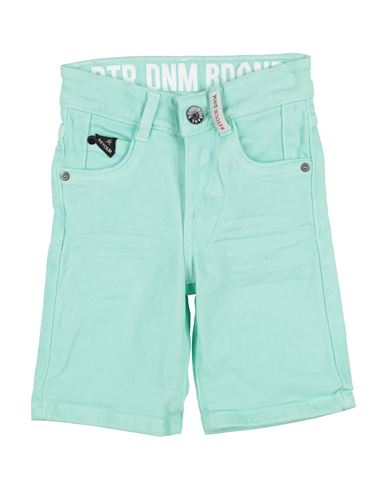 Retour Toddler Boy Denim Shorts Light Green Size 6 Cotton, Elastane In Green