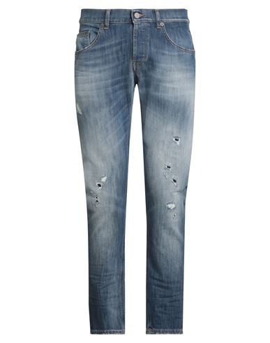Dondup Man Jeans Blue Size 30 Cotton, Elastomultiester In Blue