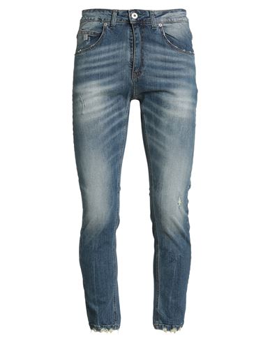 Bl.11  Block Eleven Bl.11 Block Eleven Man Jeans Blue Size 34 Cotton, Elastane In Blue