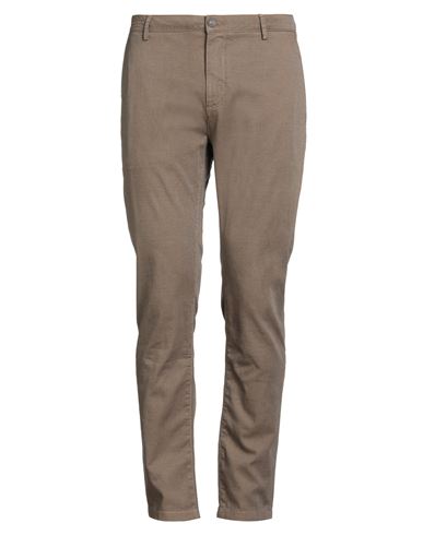 Yan Simmon Man Pants Camel Size 36 Cotton, Elastane In Brown
